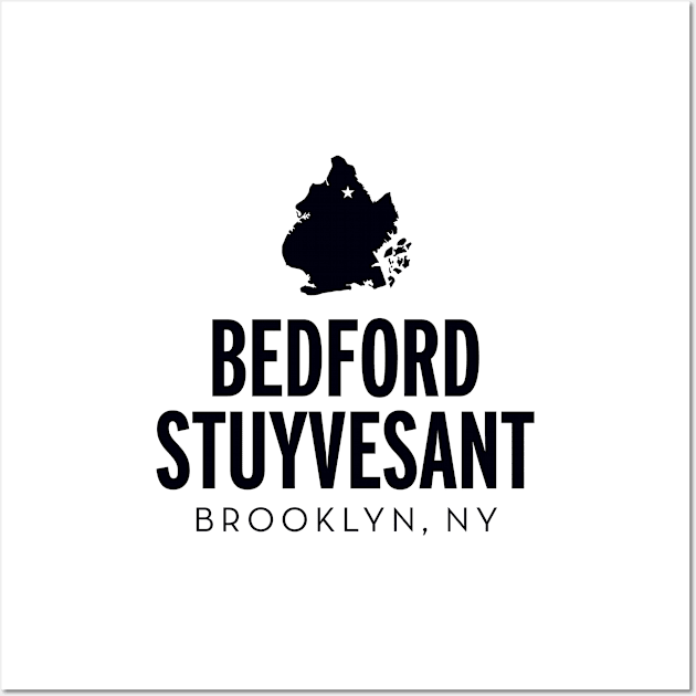 Bedford Stuyvesant (black) Wall Art by Assertive Shirts